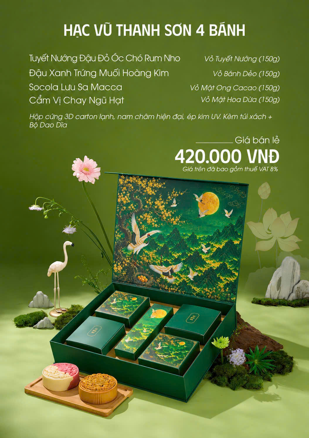 Hộp Hạc Vũ Thanh Sơn 4 bánh